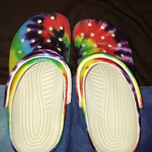 rainbow crocs .